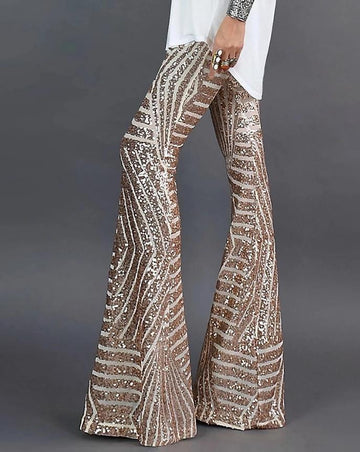 Pantalones Melzano Flare con Brillantina