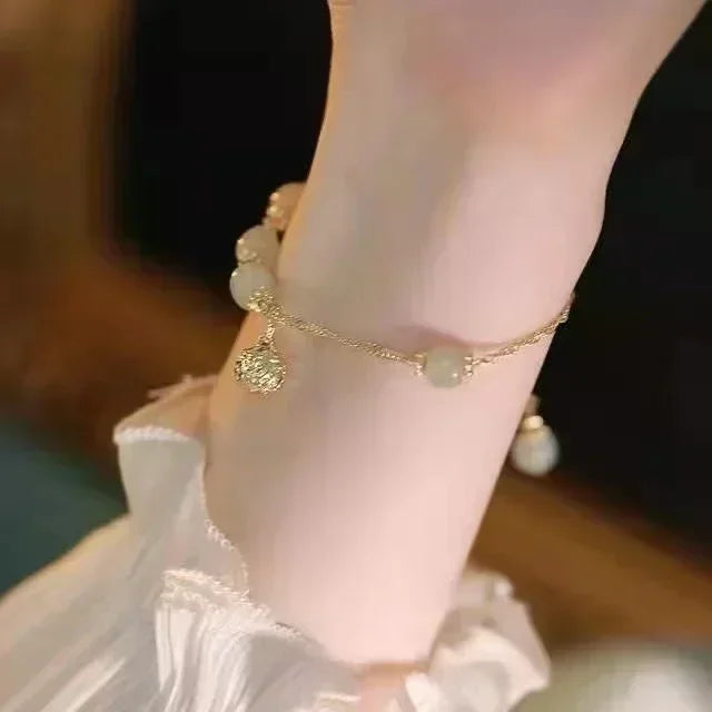 Serpenta Conjunt de 4 polseres de serp amb pedres precioses verdes i pedretes de strass