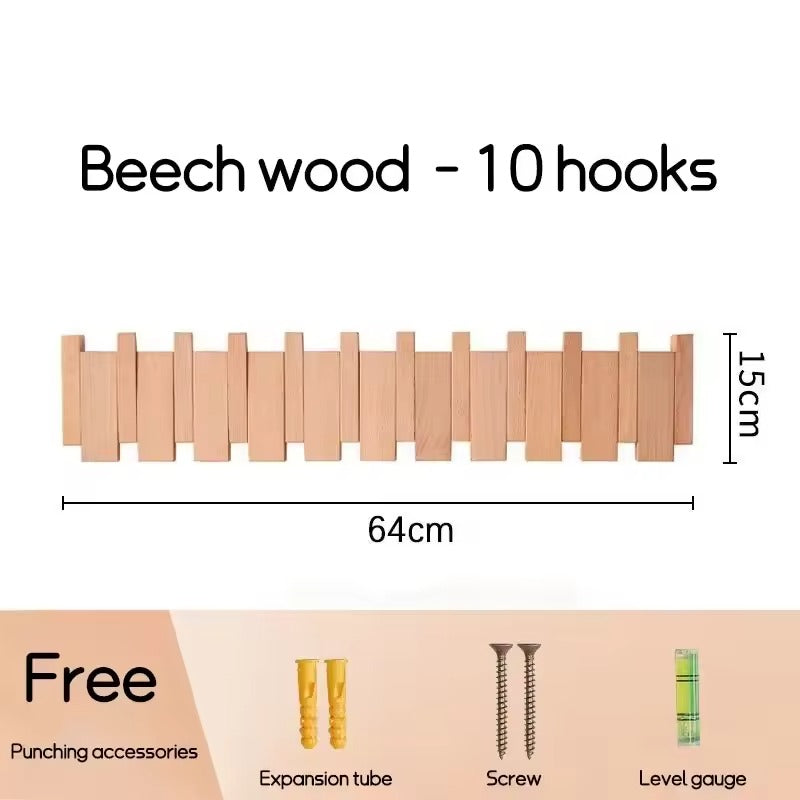 Penjador de piano de noguera | Penjador de paret elegant per al rebedor