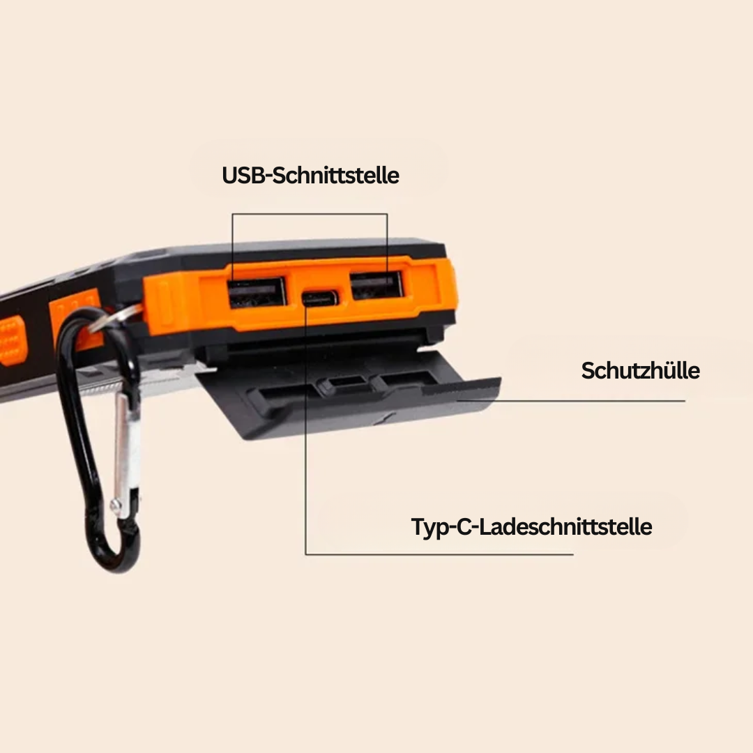 SolarCharge Pro – powerbank d'energia solar amb llanterna