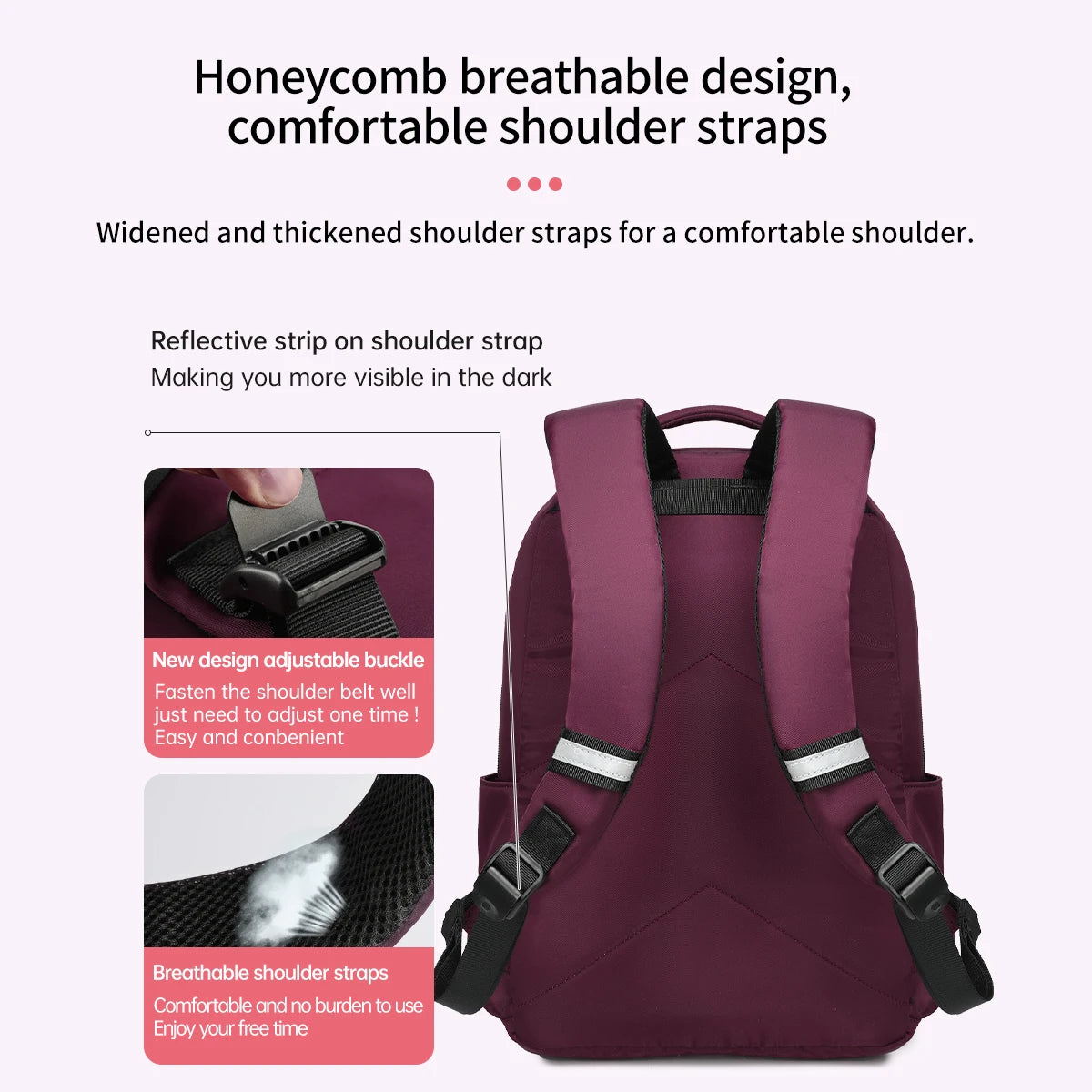 Tigernu – motxilla casual impermeable antirrobatori – per a noies adolescents