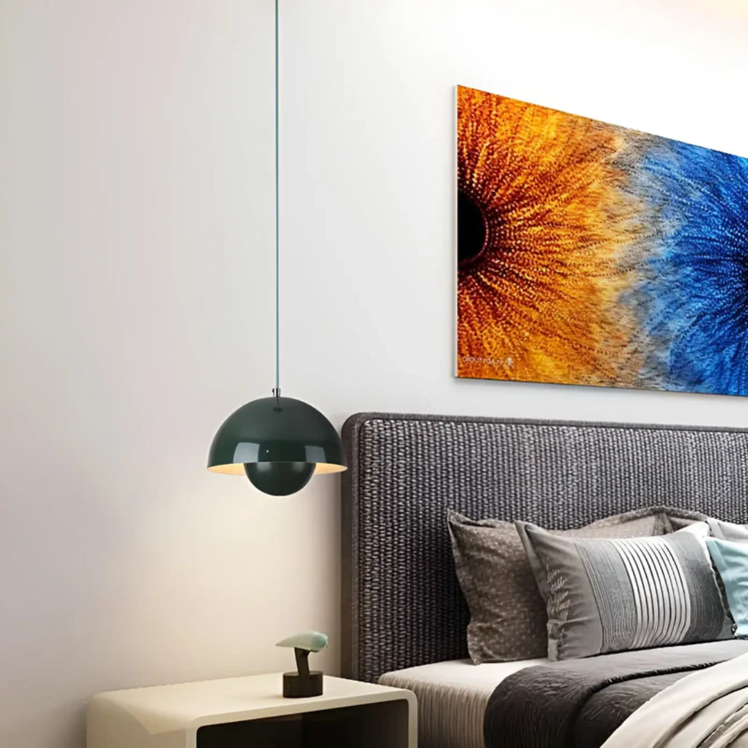 NordicBlossom – Làmpada penjant LED escandinava en forma de flor – cable ajustable
