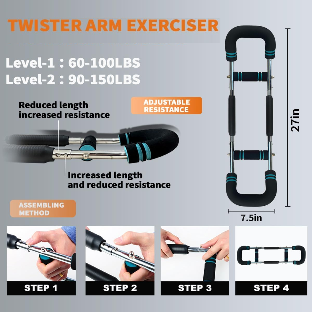 TwisterFlex – Power Twister con resistencia – adestramento para a parte superior do corpo