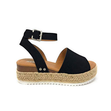 Zomerse Dames Sandalen met Espadrille-Platform en Comfort