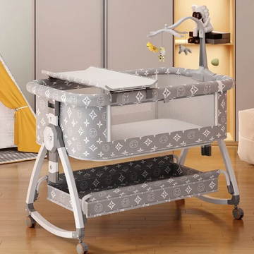 Nuvella Verstelbaar Babybed – Opvouwbaar en Veilig Slaapplekje voor Pasgeborenen