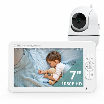 Video Babyfoon met Camera 7 HD, 1000ft Bereik, Nachtzicht en 24 Uur Batterij