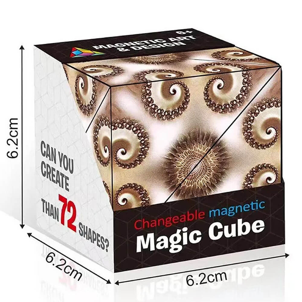 Melzano Cubo Mágico Magnético | Podes facer todas as 72 formas?