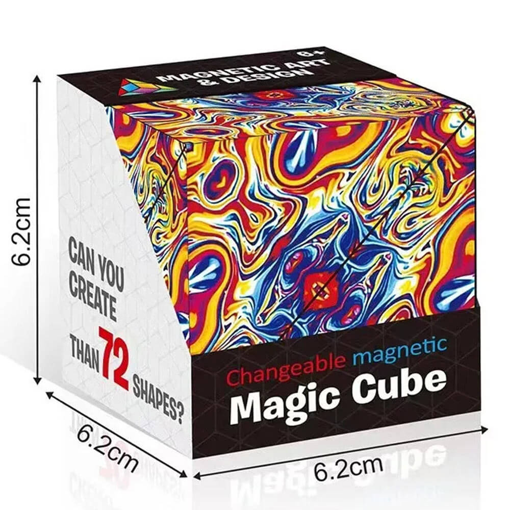 Melzano Cubo Mágico Magnético | Podes facer todas as 72 formas?