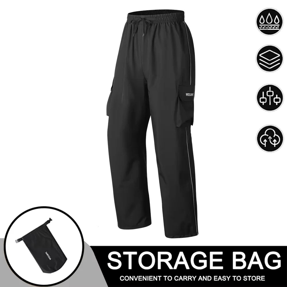 Wosawe – Jaqueta de pluja per a home impermeable – Reflectant negre/verd S-2XL