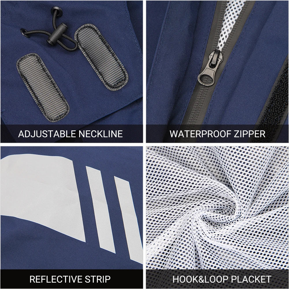 RiderPro – Jaqueta de pluja per a moto impermeable ergonòmica – Unisex tallavent