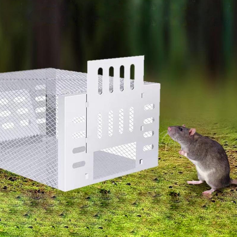 Rodento – Trampa per a ratolins humana galvanitzada i espaiosa – per a interior i jardí
