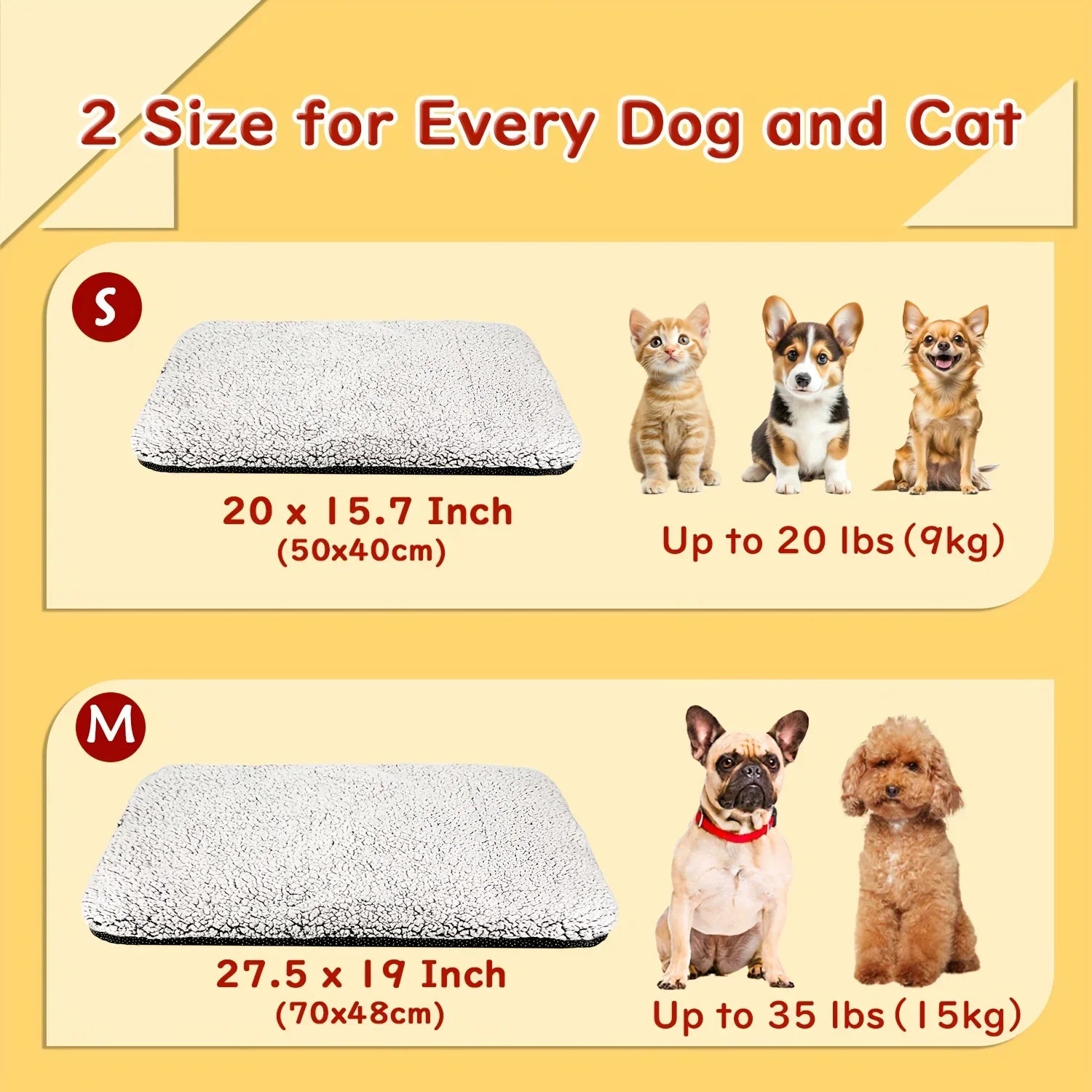 Zelfverwarmend kattenbed voor binnen en buiten, wasbaar en antislip 1