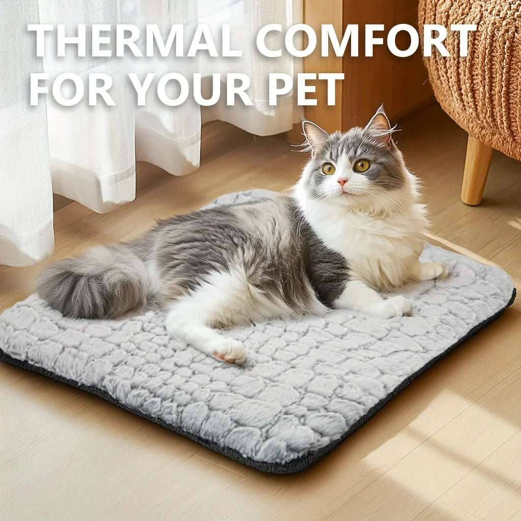 Zelfverwarmend kattenbed voor binnen en buiten, wasbaar en antislip 5