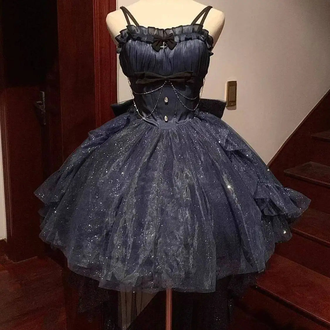 Vestido de verán Solivelle para mulleres – vestido de algodón aireado con faixa na cintura e detalles brillantes
