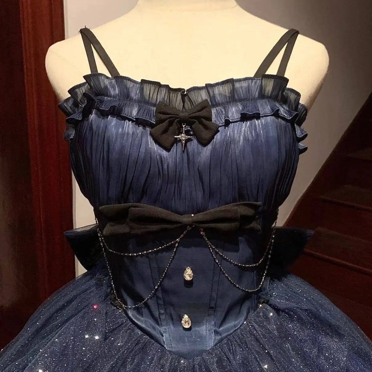 Vestido de verán Solivelle para mulleres – vestido de algodón aireado con faixa na cintura e detalles brillantes