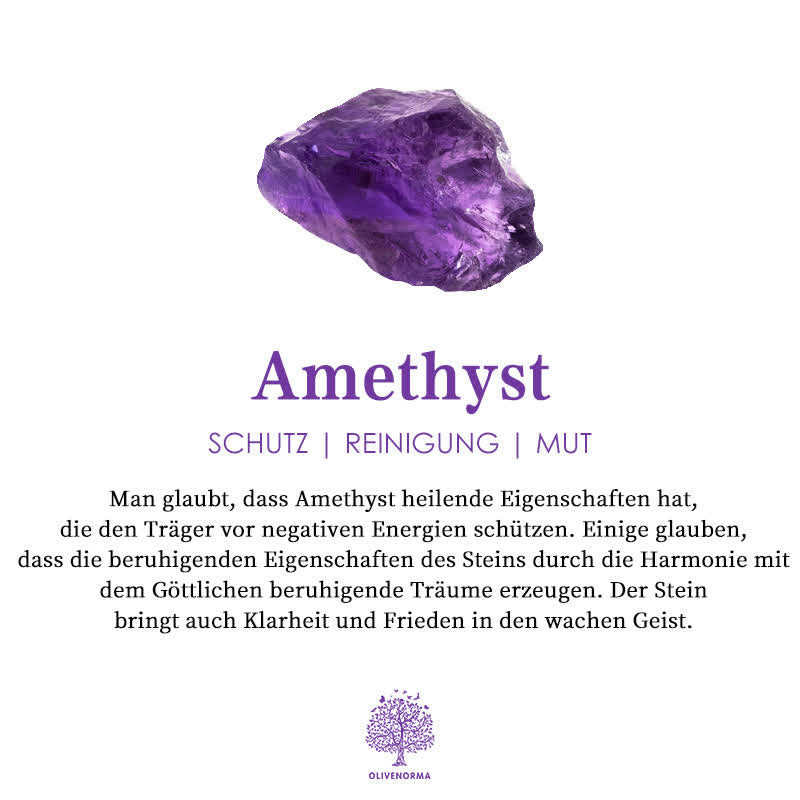 Lyra Amethyst Pendant – Natural and Healing Crystal Necklace for Inner Peace and Style
