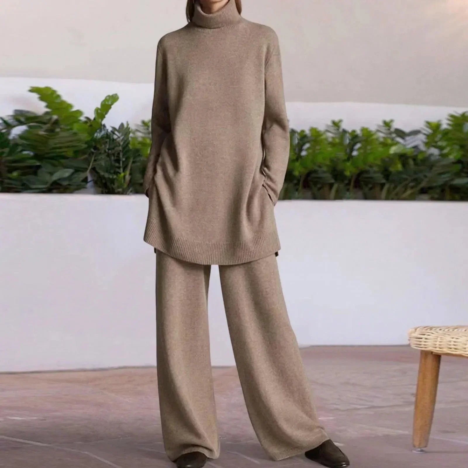 Melzano Lotte | Jersei amb coll alt i pantalons amples