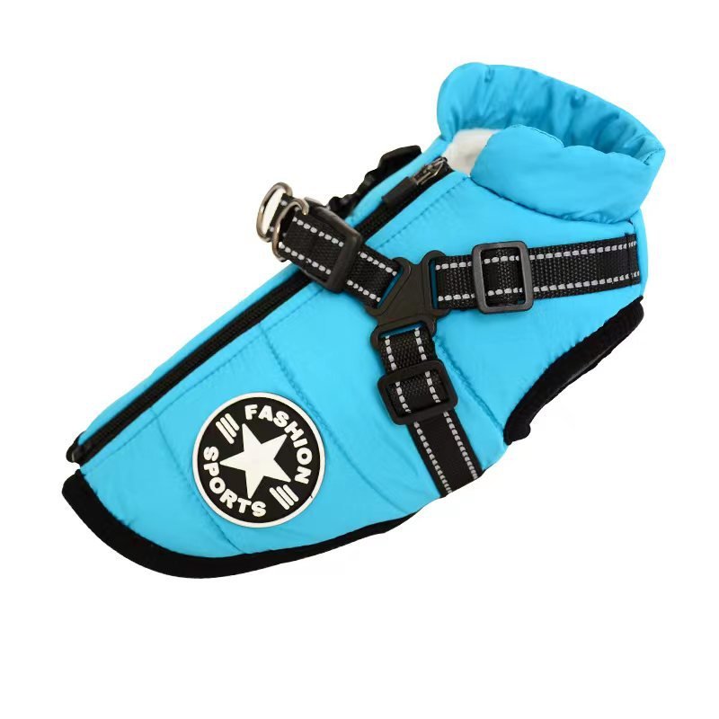 Melzano Chaqueta Impermeable para Perros con Arnés