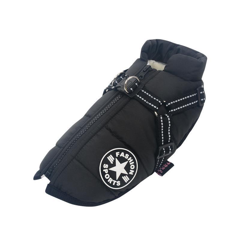 Melzano Chaqueta Impermeable para Perros con Arnés