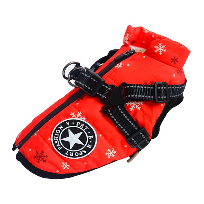 Melzano Chaqueta Impermeable para Perros con Arnés