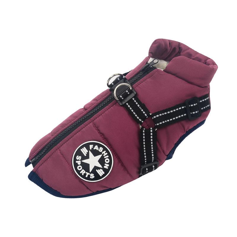 Melzano Chaqueta Impermeable para Perros con Arnés