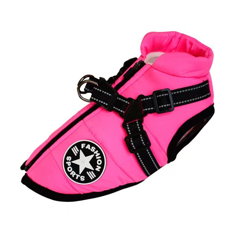 Melzano Chaqueta Impermeable para Perros con Arnés