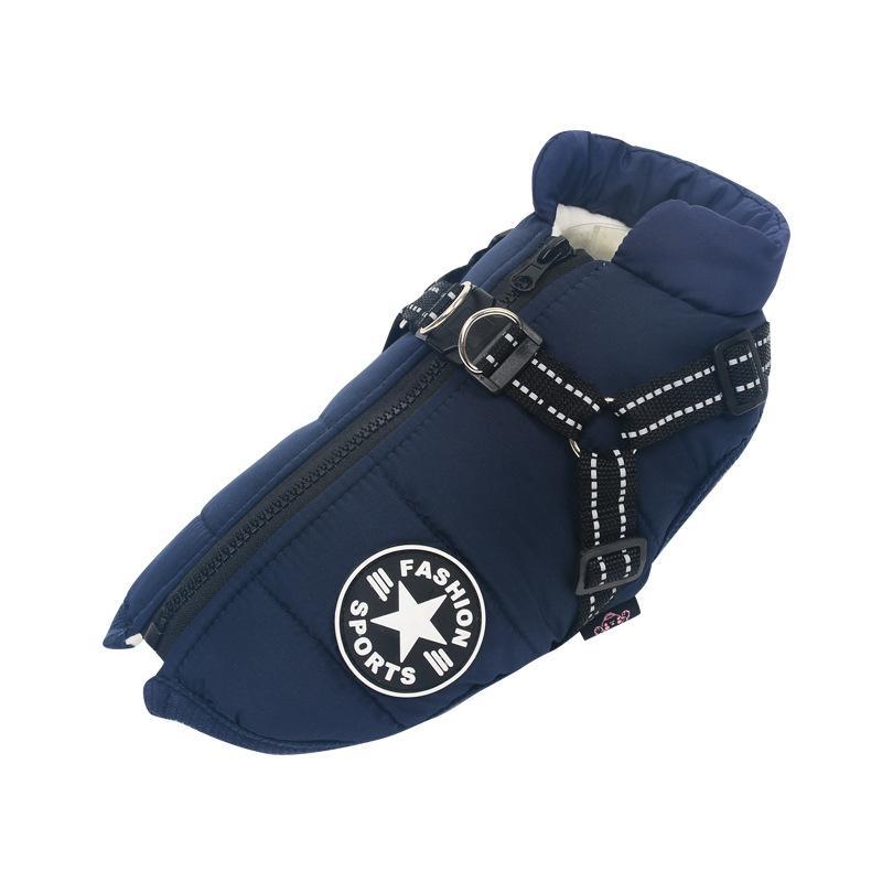 Melzano Chaqueta Impermeable para Perros con Arnés