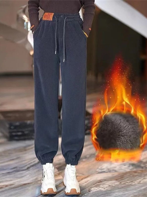 Pantalón de chándal de invierno Monica | Forro cálido de felpa y diseño casual