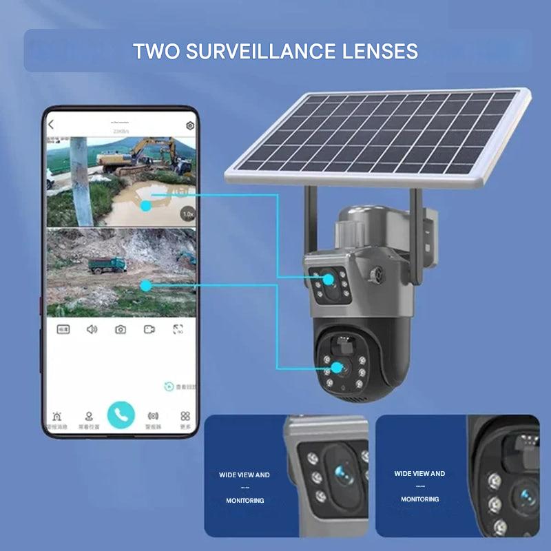 DualGuard 4K càmera de seguretat – sense fils, intel·ligent i amb energia solar