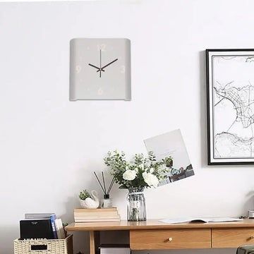 Klokuur | Square Wall Clock with Light | Minimalistic | Modern Wall Clock | Simple Room Decoration