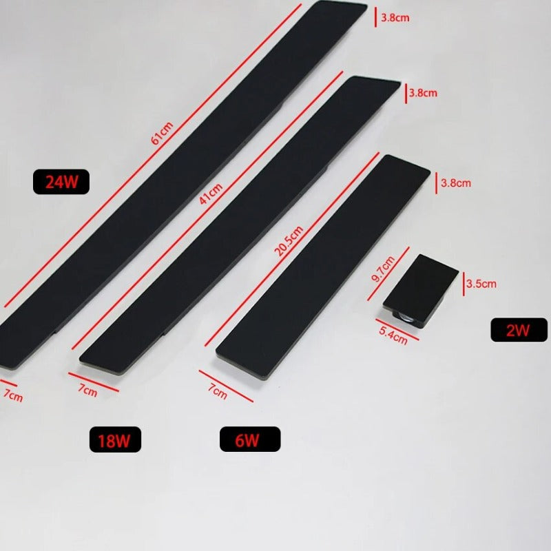 Lumora – làmpada de vareta LED impermeable d'alumini – per a exteriors o bany