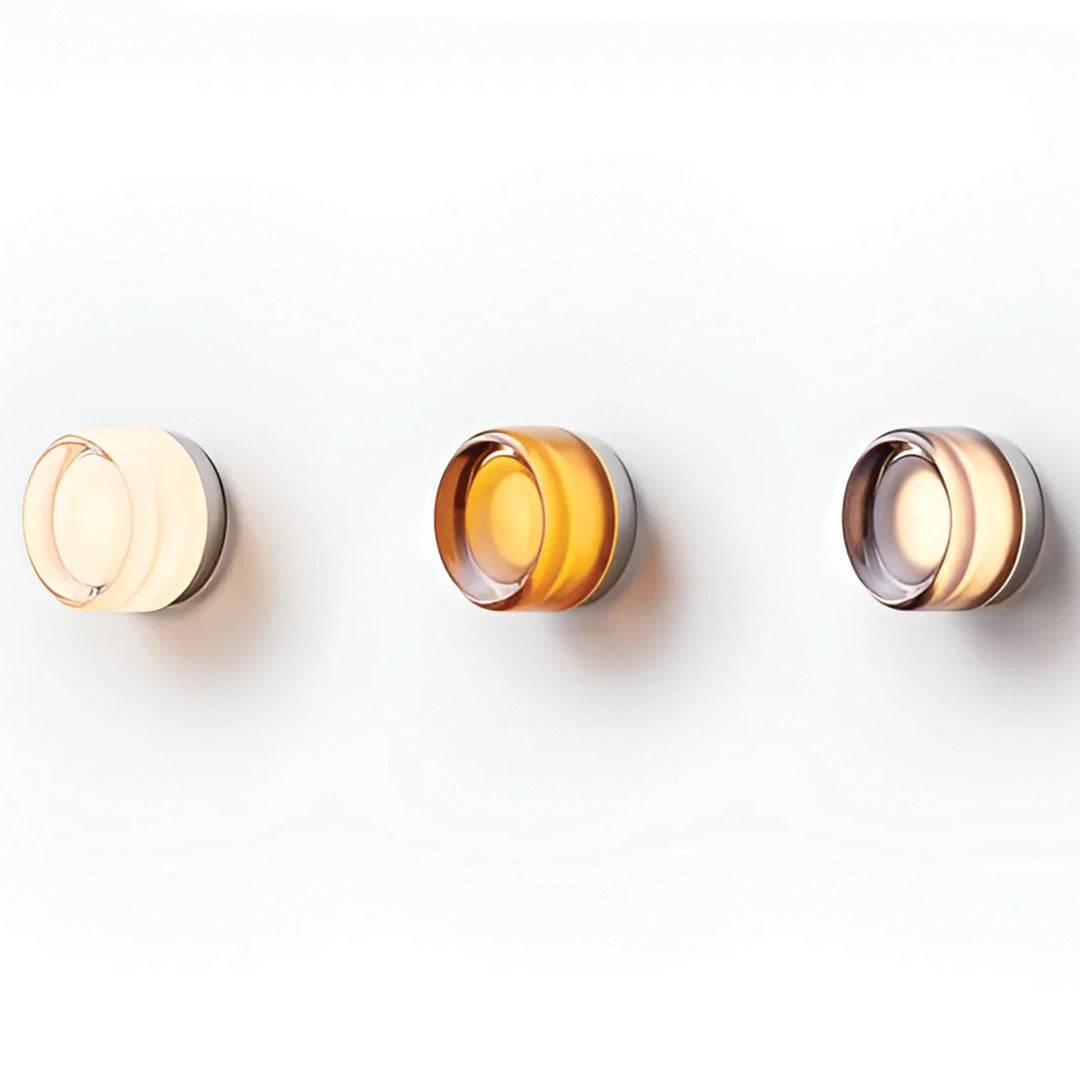 DimpleGlow – Llum de paret LED compacta – Disseny modern d'acrílic i alumini