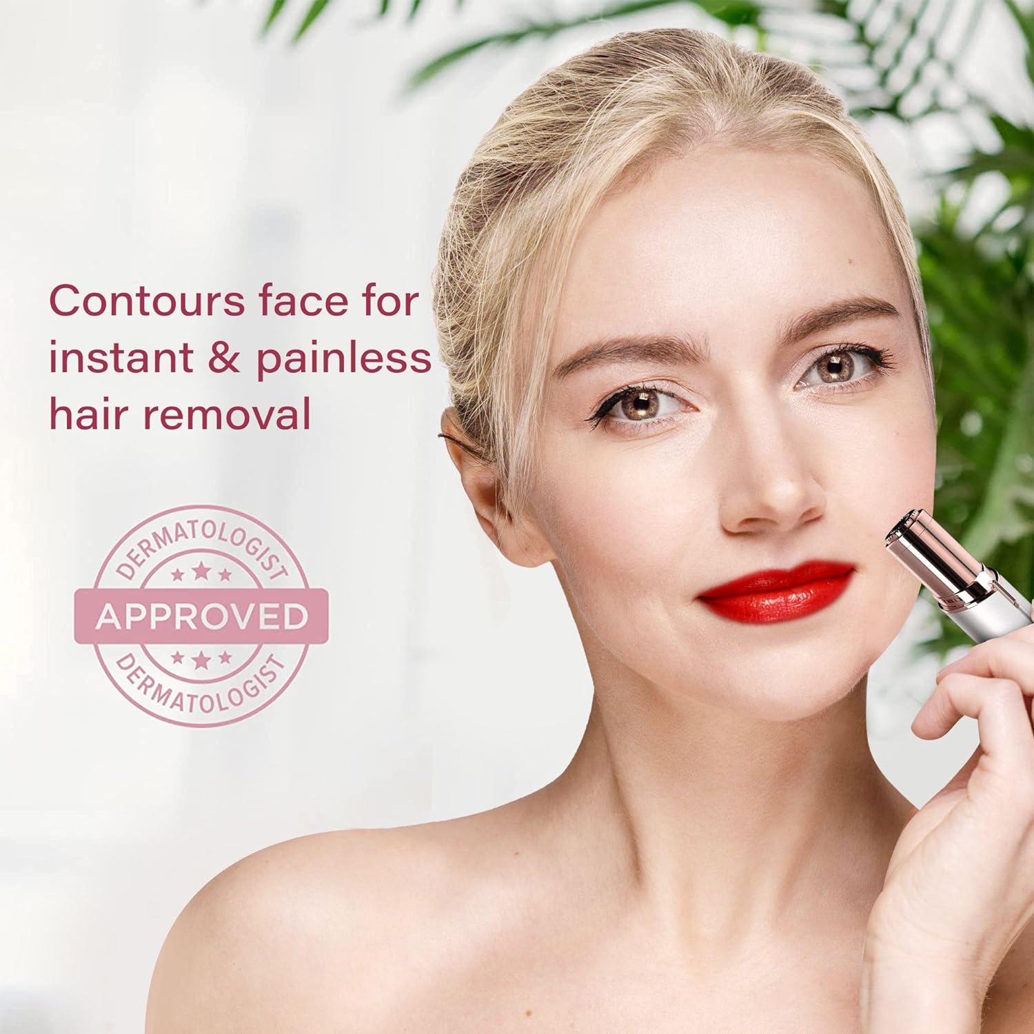 Removedor de pèl facial impecable – Solució indolora i elegant per a una pell de seda, cada dia