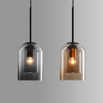 AuraGlas Hanglamp – Elegante Dubbelglas Lamp voor een Magische Lichtsfeer