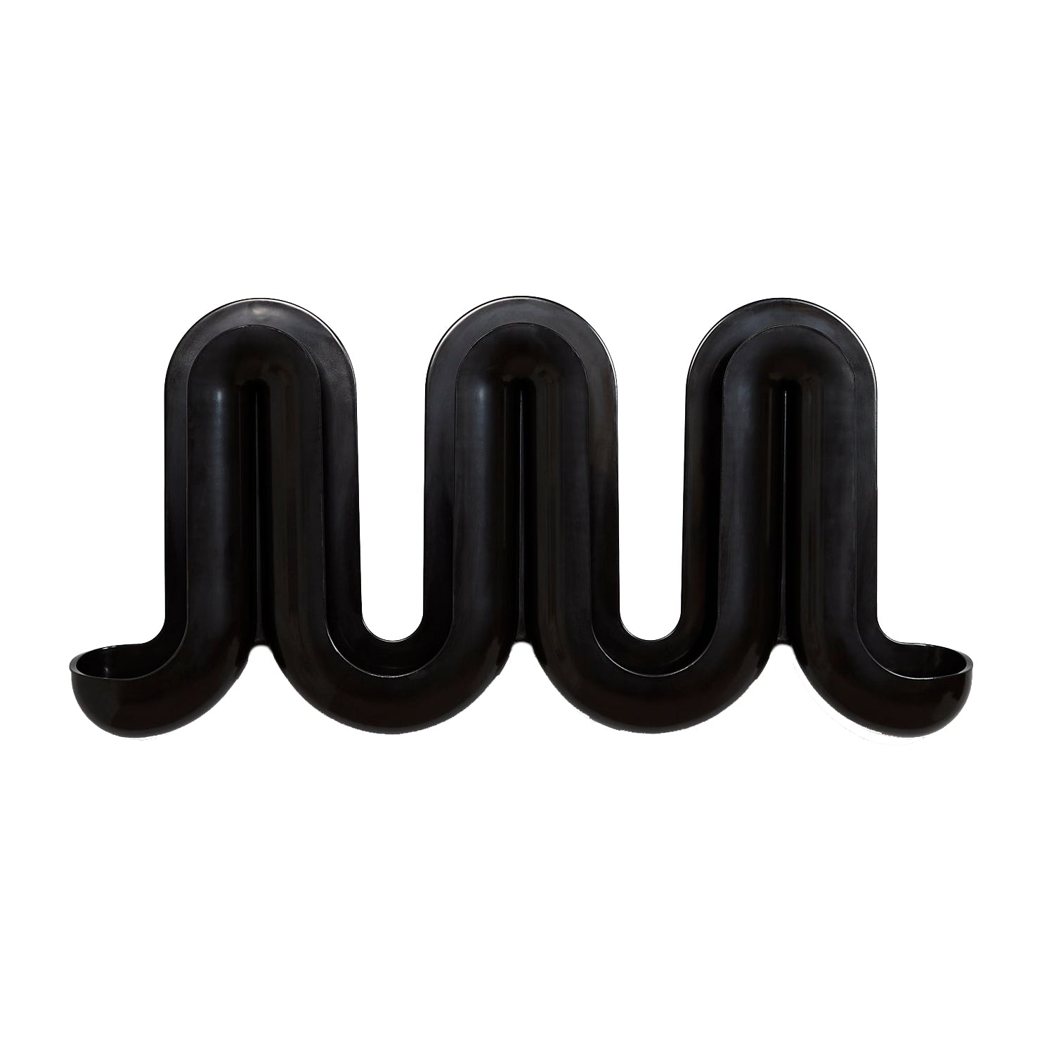 Rewavé – Penja-robes de peu i prestatge per a roba, disseny ondulat, plàstic reciclat