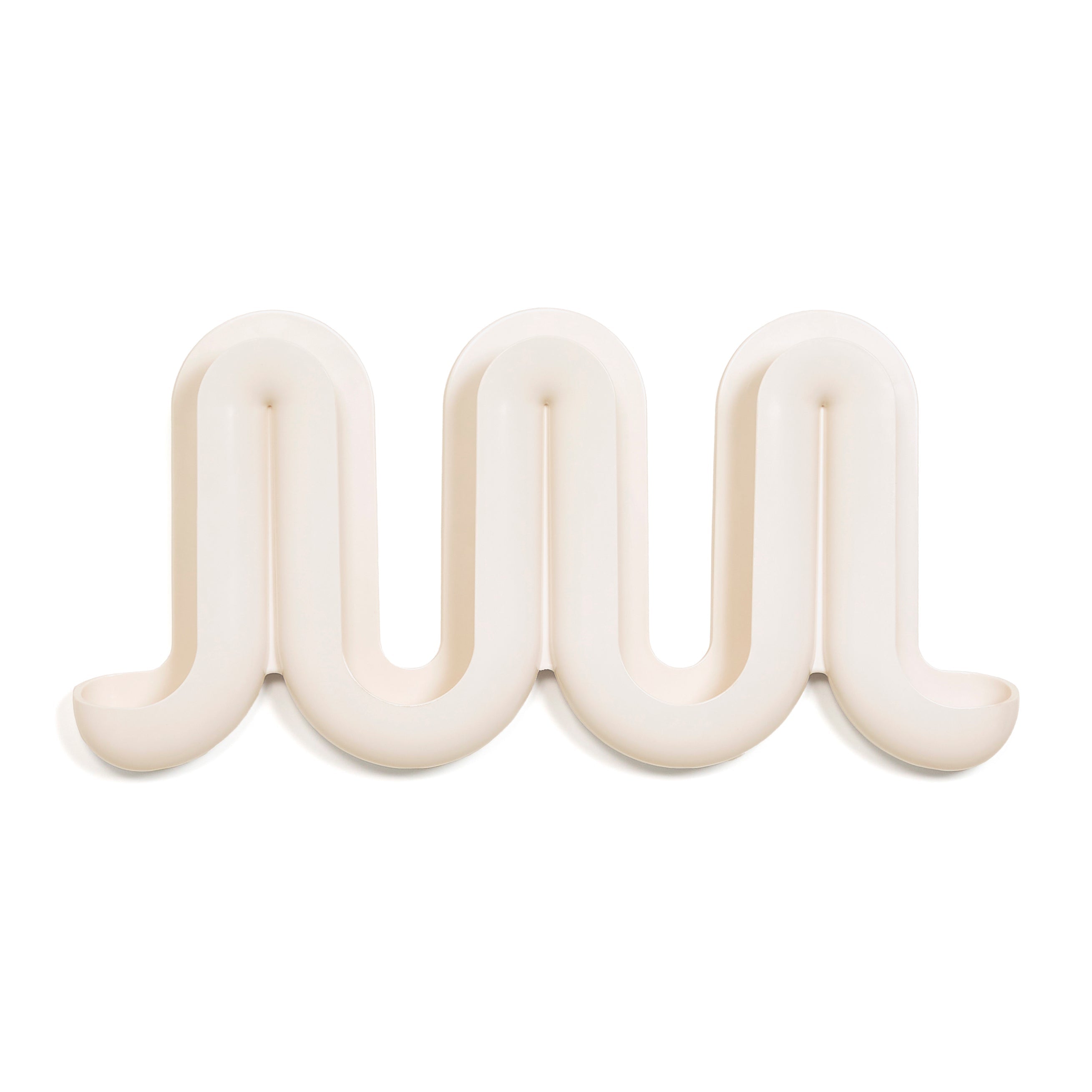 Rewavé – Penja-robes de peu i prestatge per a roba, disseny ondulat, plàstic reciclat