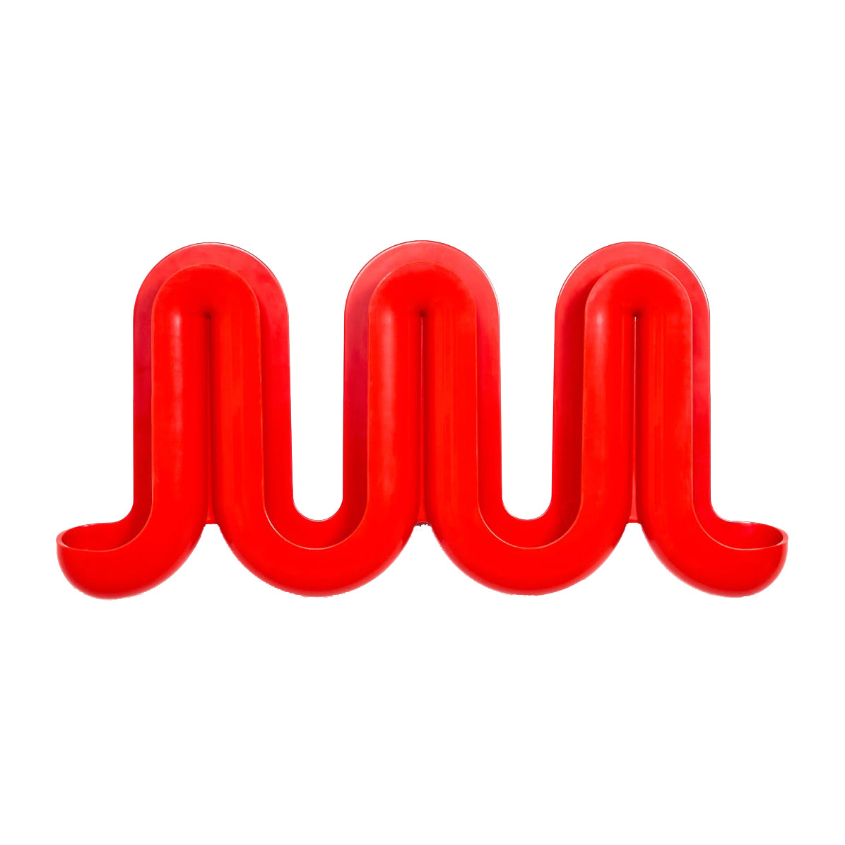 Rewavé – Penja-robes de peu i prestatge per a roba, disseny ondulat, plàstic reciclat