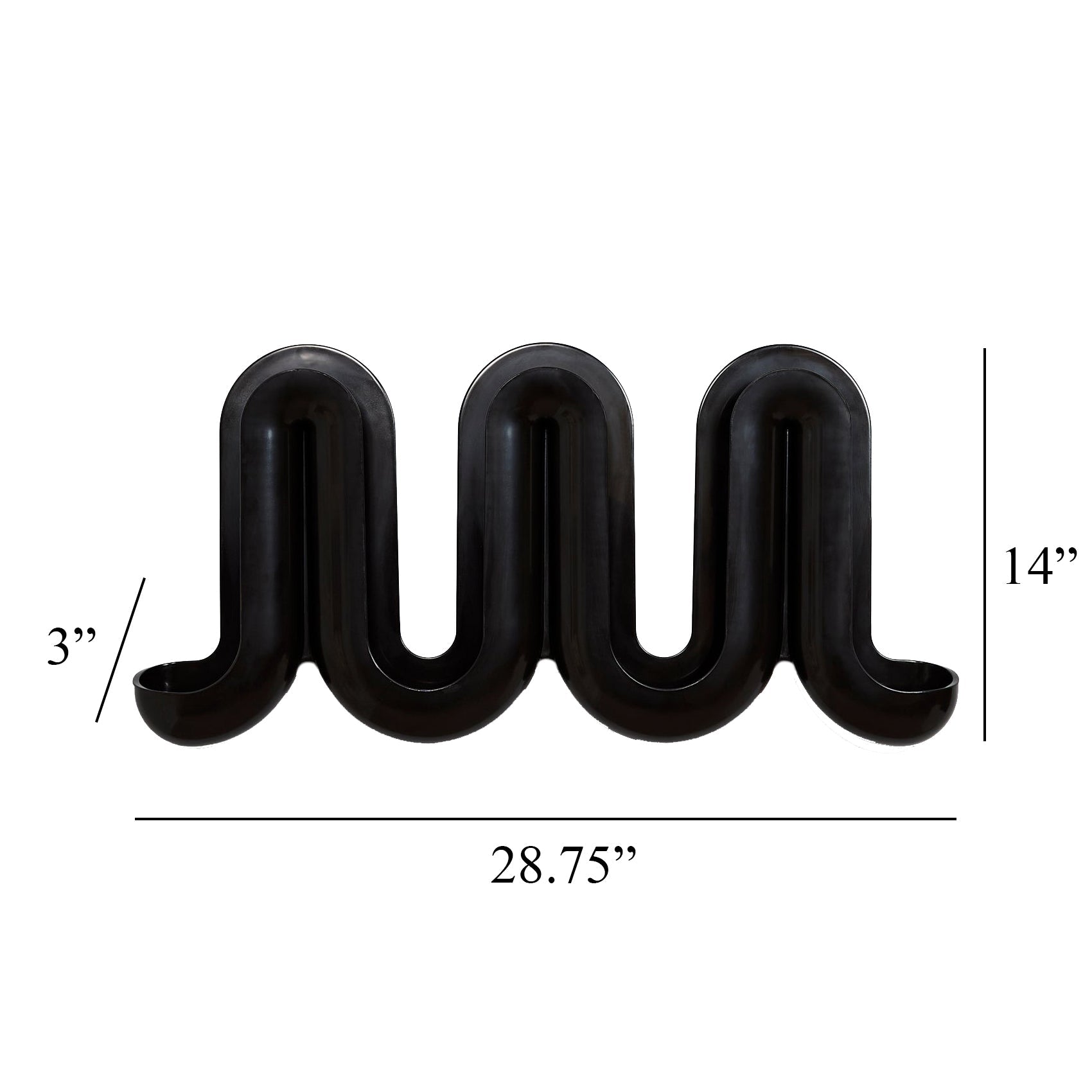 Rewavé – Penja-robes de peu i prestatge per a roba, disseny ondulat, plàstic reciclat