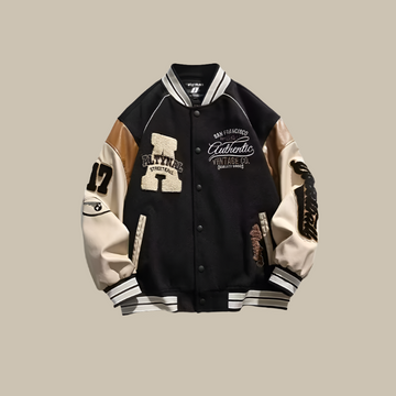 Harvey – Oversized Vintage Baseball Jack voor Heren met Trendy Retrolook