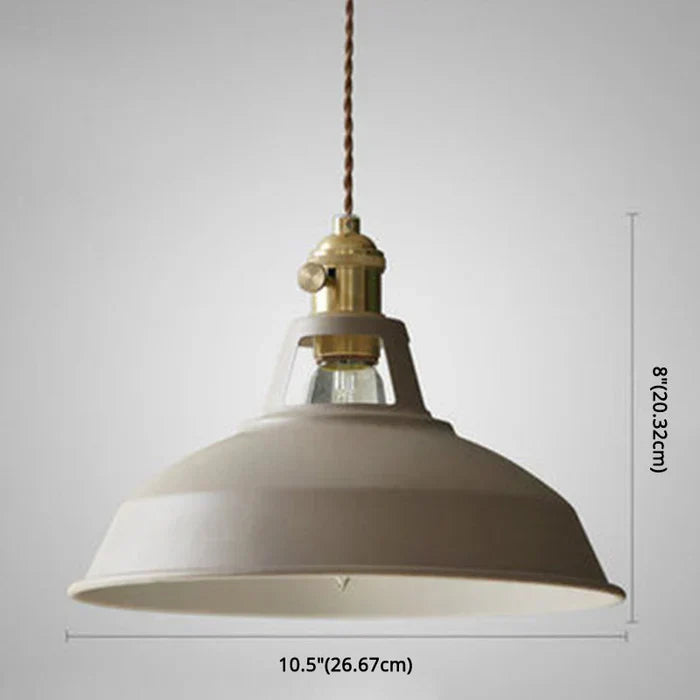 IronGlow – Llum penjant retro industrial amb pantalla metàl·lica – Disseny ajustable