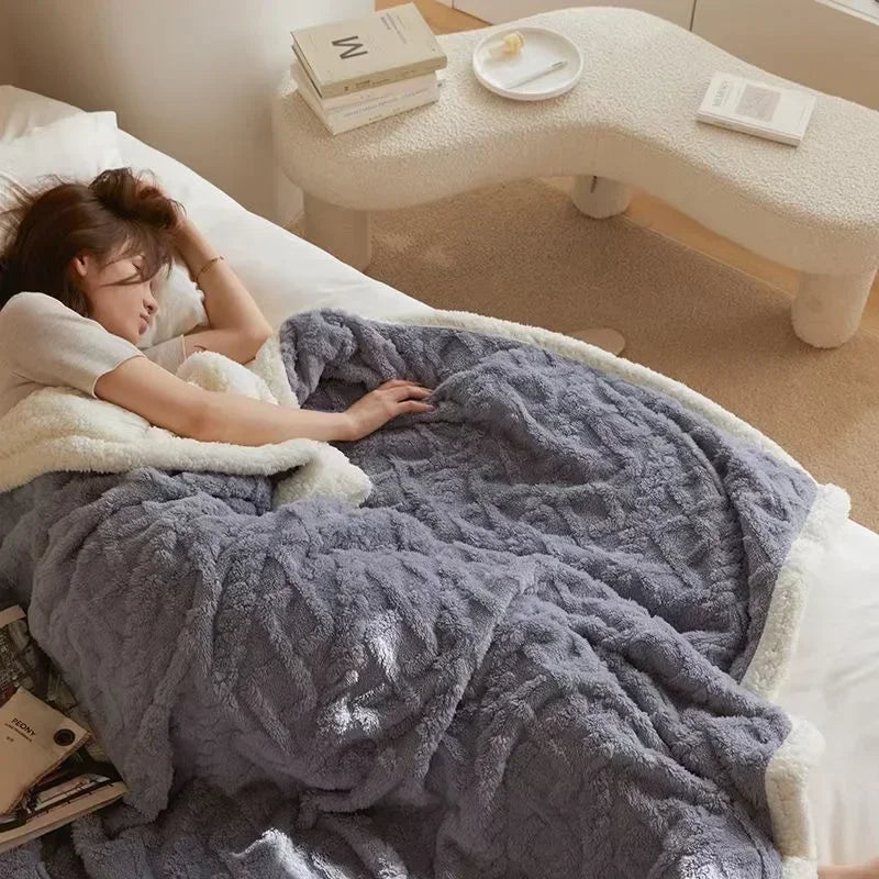 WarmWool – Manta d'hivern acollidora de llana d'ovella i polar