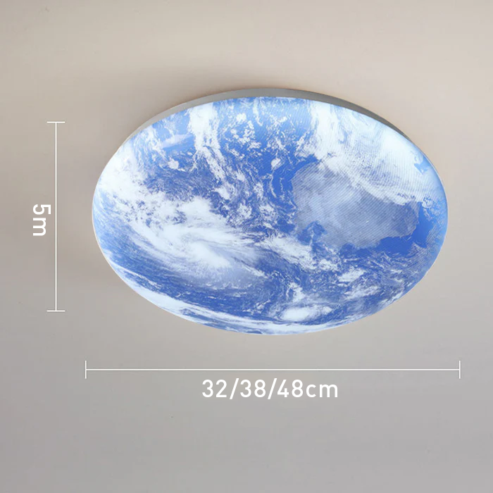Lunaro – Làmpada de sostre rodona minimalista – Fusta i acrílic LED disseny