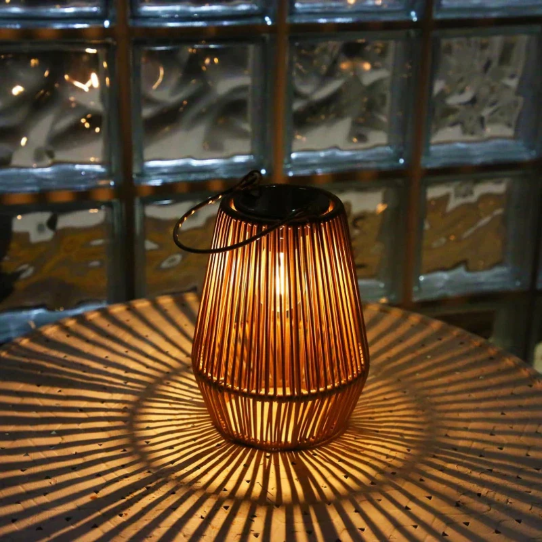 SunWeave – Fan artesanal llum de jardí impermeable amb energia solar