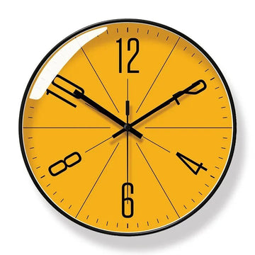 Scandiclock Stille Wandklok – Zwart-Wit Quartz Klok in Scandinavisch Design