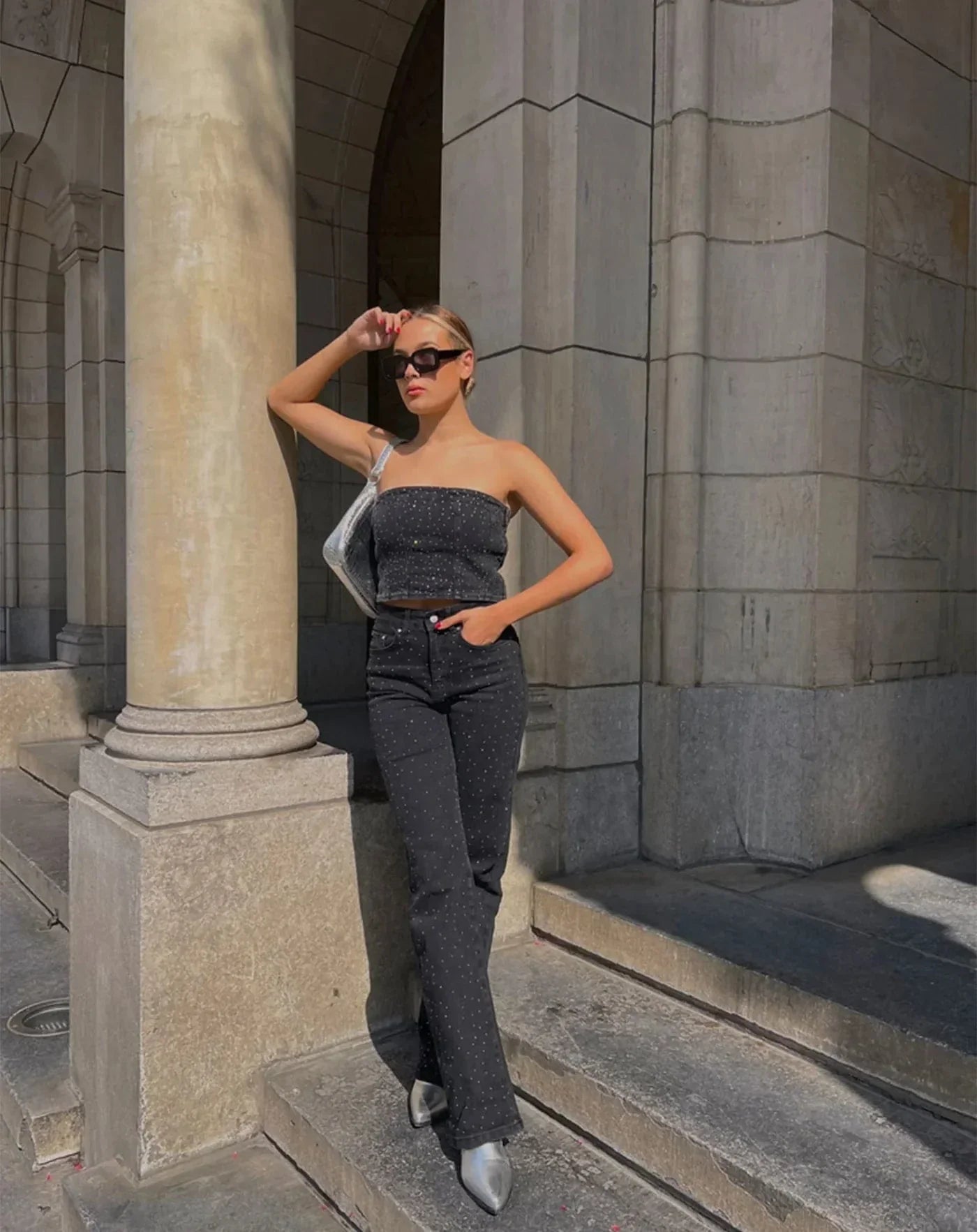 Melzano GlamLux | Pantalones vaqueros Sprankel con purpurina