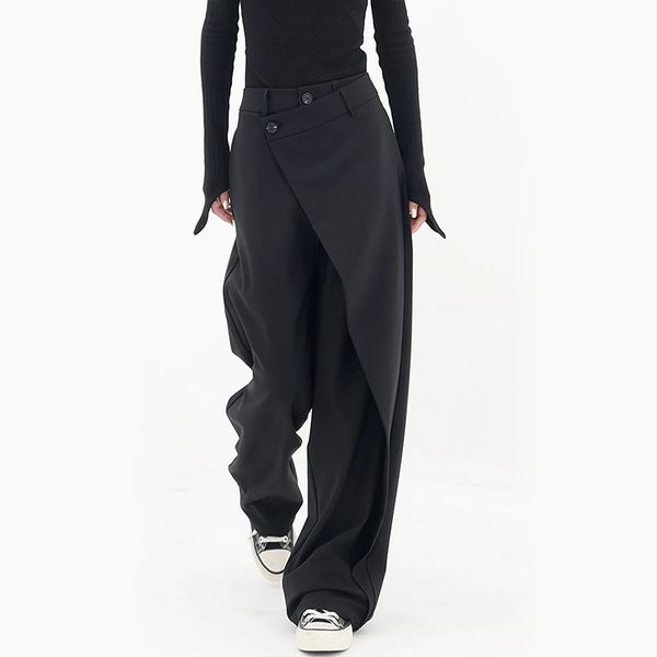 Paloma Pantalón de Pierna Ancha | Asimétrico y Lujoso Pantalones Anchos de Isabella Vionnet