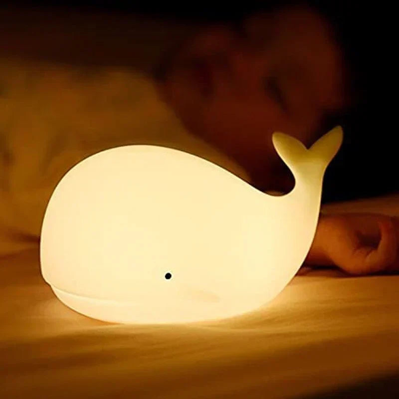 GlowWhale Walvis Llum de nit – Adorable, canvi de color i control tàctil