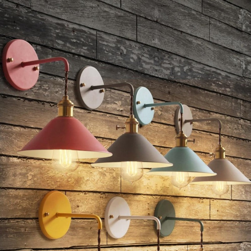 Ferano – Llum de paret vintage amb acabat de coure – Estil industrial