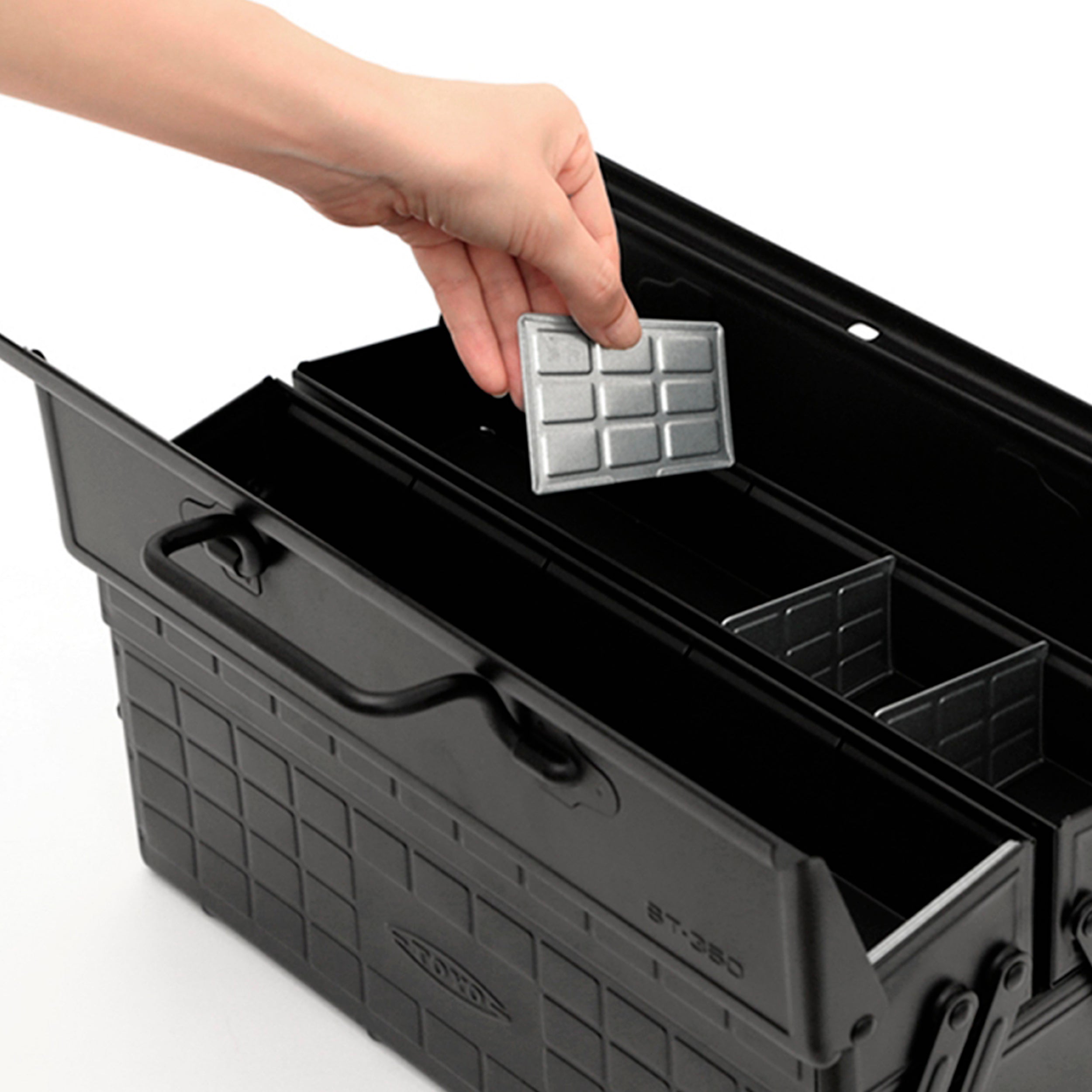 Metavor – ST-350 caja de herramientas de acero con compartimentos y apertura para cerradura