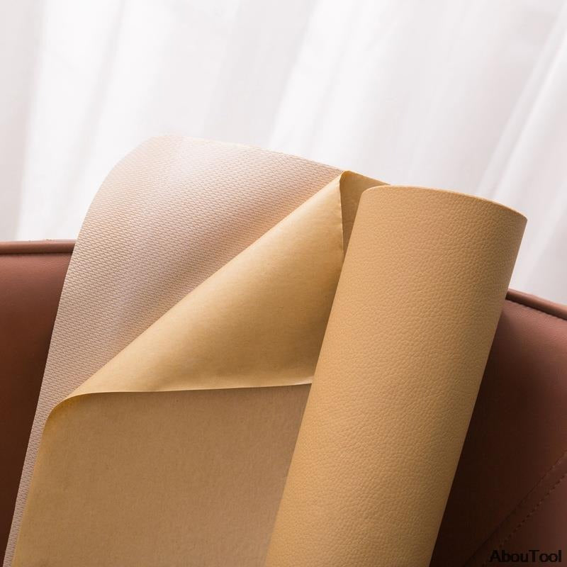 Parche de reparación autoadhesivo de cuero PU - Impermeable y resistente